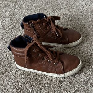 Cat & Jack Toddler Boy brown shoes size 12